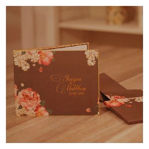 Floral Hardcover Invitation