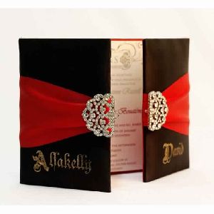 Personalized Black and Red Invitation