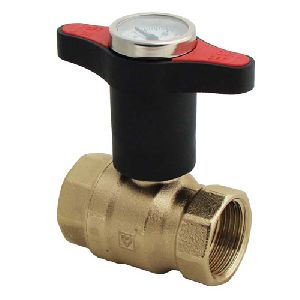 BALL VALVE THREADED WITH THERMOMETER