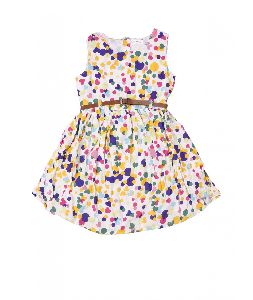 KIDS RED FLORAL FROCK