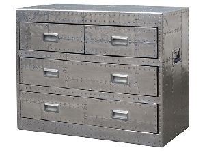 Metallic Four Drawers Aero Cabinet