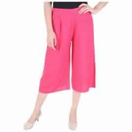 Desi Beats Women Regular Fit Fuschia Plazzo