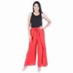 Desi Beats Women Regular Fit Red Plazzo