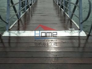 Steel structure floating wharf design, upgrading