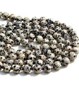 Dalmatian Jasper Gemstone Round Loose Beads Strands