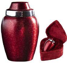 Beautiful Red Funeral Urns