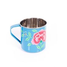 stainless steel hand painted home decorative coffee water mug