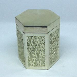 Metal Hexagon Storage Box