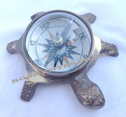 Brass Tortoise Compass