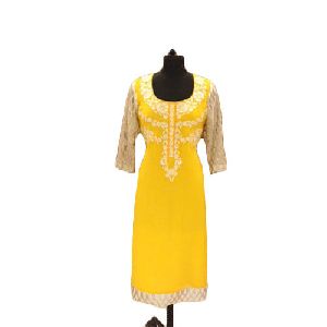 Hand Embroidered Georgette Kurti