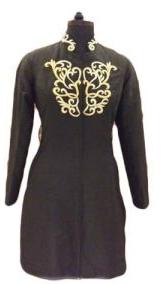 High Neck Embroidered Jacket