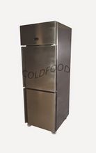 branded two door commercial refrigerator