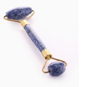 lapis lazuli stone face massage roller