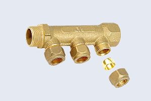 BRASS PEX HEATING MANIFOLD