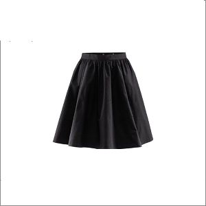 Well-Polished Pure Leather Woman Skirt
