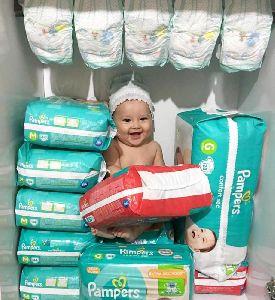 Pampers and soft Baby Diapers