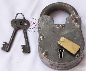 brass antique lock