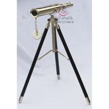 Nickel Telescope With Black Stand
