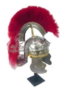 Roman Helmet W/Red Plume