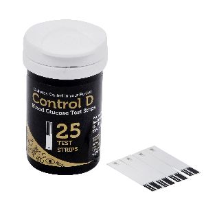 Control D 25 Glucometer Test Strips