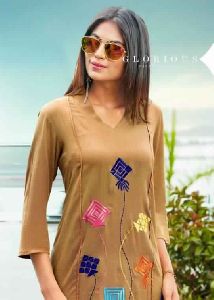 rayon fancy kurti