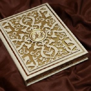 Ivory and Gold Wedding Folio