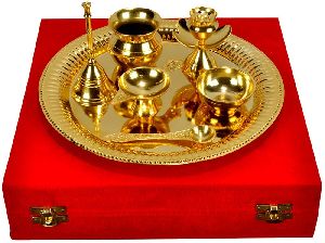 Brass Pooja Set