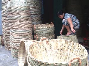 Woven Bamboo Trash