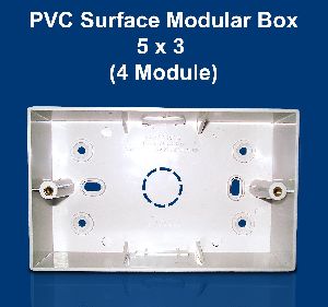 5 X 3 PVC Surface Modular Box
