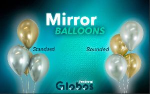 Mirror (chrome) latex balloons