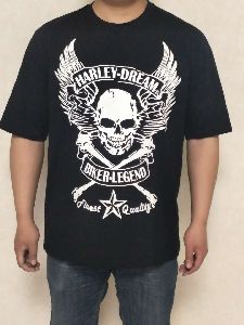 Harley Biker Legend skull wings shorts sleeve man t-shirts 20FM-99866