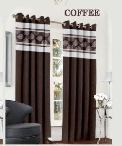 Swift Coffee Colour Curtains