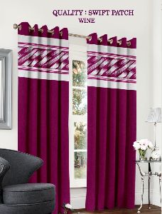Swift Wine Colour Curtains