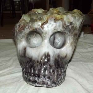 Amethyst Carved Crystal Skull