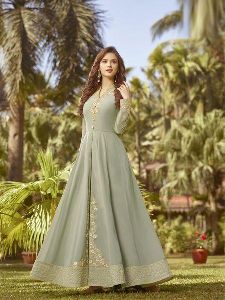 Designer Light Green Anarkali Salwar Suit