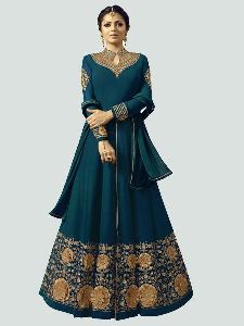 Latest Turquoise Anarkali Dress