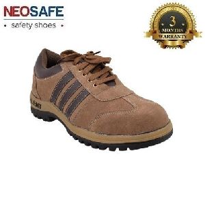 Sporty Brown Safety Shoes