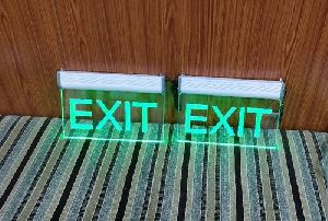 Acrylic LED Exit Sign Boards