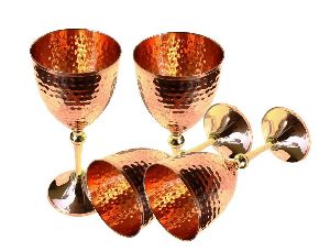 Copper Brass  Bar Goblet