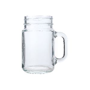 Mason Handle Glass Jar