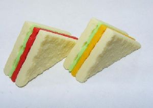 100 Pcs Jar Super Classic Color Sandwich Eraser