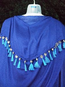 Blue Tassel Dupatta