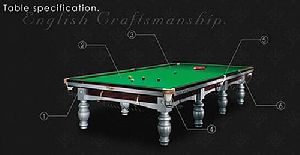 Riley Aristocrat Tournament Champion Snooker Table