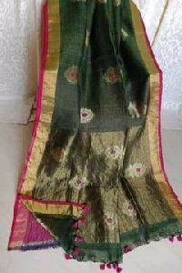 Traditional  Linen Saree