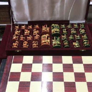 wooden chess board set