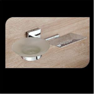 Metal & Glass Soap Dish (ST-CSD-017)