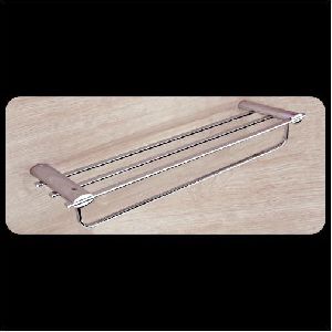 Polished Brass Towel Rack (PR-TR-001), For Home, Hotel, Pattern : Plain