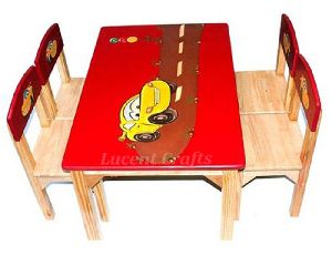 RECTANGLE TABLE SET (WITH 4 CHAIRS)