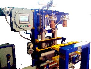 LPG CYLINDER HOT AIR SEALING MACHINE AUTOMATIC