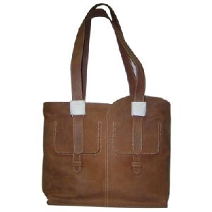 Article No 0802 Brown Ladies Leather Hand Bags